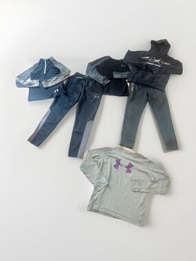 Under Armour Hurley Sz M (10-12) Boys Sweatshirt Tops Pants Bundle Lot Of 6